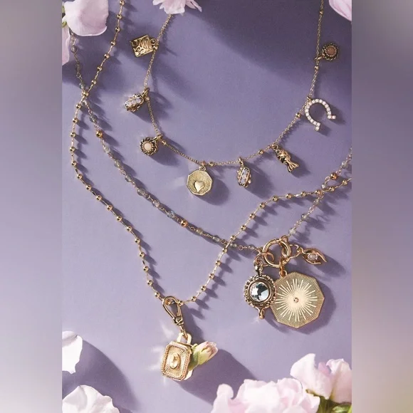 Shades of Sea Layered Necklaces:
Delicate Charm Edition - Picture 2 of 5